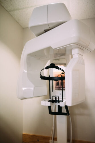 Dental equipment set up inside Travelle Family Dentistry office in Burien, WA