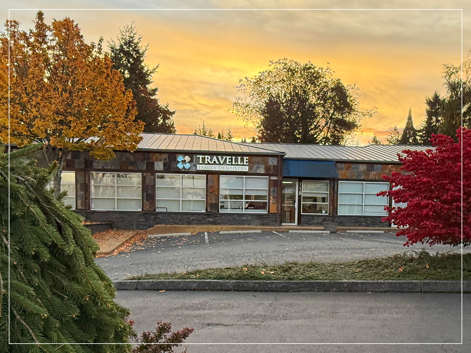 Entrance of Travelle Family Dentistry Office in Burien, WA